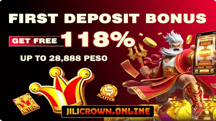 jilicrown 118% 1st deposit bonus
