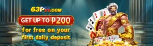 63PH BONUS ON 1ST DEPOSIT