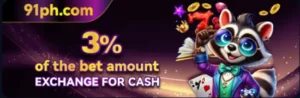 91PH 3% CASHBACK